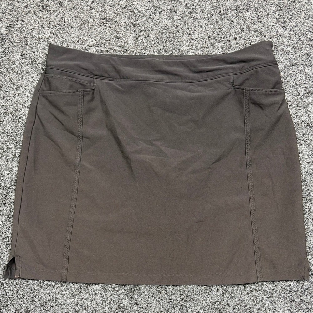 Adidas Golf Skort Womens XL black Performance Athletic Skirt Pockets Activewear